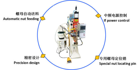 Сварочный аппарат 180KVA пятна гайки сварщика пятна средней частоты